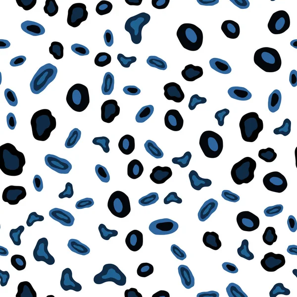 Темний Вектор Blue Безшовний Фон Бульбашками Блискуча Абстрактна Ілюстрація Розмитими — стоковий вектор