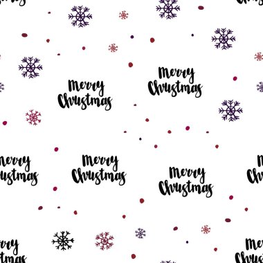 Koyu mavi, kırmızı Noel kar taneleri ile Dikişsiz desen vektör. Degrade arka plan üzerinde renkli kar taneleri. Desen tasarım pencere panjur, perdeler.