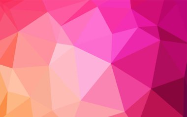 Hafif pembe, sarı vektör düşük poli doku. Gradyan ile poligonal soyut resim. Web siteniz için yeni bir doku.