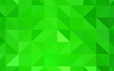 Işık yeşil vektör düşük poli düzeni. Üçgenler ile renkli resimde parlayan. Web siteniz için yeni bir doku.