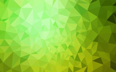 Işık yeşil vektör üçgen mozaik kapak. Glitter soyut resim zarif bir üçgen ile. Marka kitap için yeni şablon.