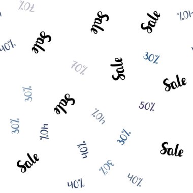 Koyu pembe, mavi satış fiyatları 30, 40, %50 ile sorunsuz doku vektör. Renkli illüstrasyon izole satış fiyatları ile parlayan. Süper satış siyah Cuma için zemin.