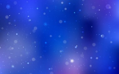 Noel kar taneleri ile ışık mavi vektör desen. Modern geometrik soyut Illustration kristalleri ile buz. Desen yıl yeni Web siteleri için kullanılabilir.