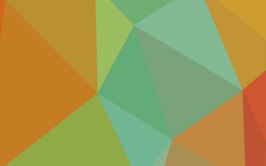 Açık yeşil, sarı vektör soyut mozaik desen. Gradyan ile Origami tarzında yaratıcı geometrik şekil. Desen için bir marka kitabın zemin.