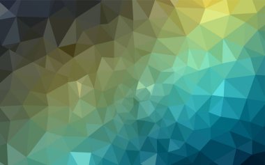 Açık mavi, yeşil vektör eğimli şablon. Zarif üçgenleri olan soyut çizimler. Web siteniz için çokgen tasarım.