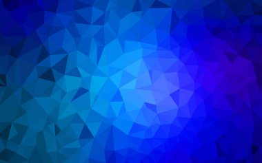 Hafif mavi vektör soyut mozaik zemin. Gradyan ile Origami tarzında yaratıcı geometrik şekil. İşiniz için yeni tasarım.