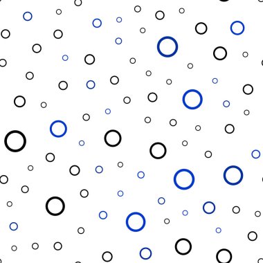 Koyu Mavi noktalı sorunsuz zemin vektör. Kabarcıkları ile soyut tarzda bulanık dekoratif tasarım. Güzel tasarım, iş reklam için.