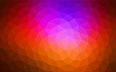 Koyu pembe, kırmızı düşük poli düzen vektör. Renkli resimde üçgenler ile soyut tarzda. Senin arka plan için dokulu deseni.