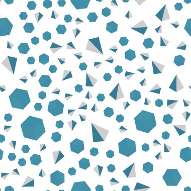Hafif mavi vektör desen küpleri ile poligonal tarzı ile kesintisiz, izometrik. İllüstrasyon renkli üçgenler, kareler dizi. Doku pencere panjur, perdeler için.