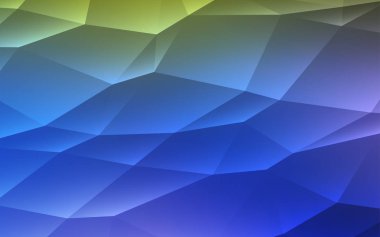 Açık mavi, yeşil vektör arka plan üçgenler ile. Üçgenler ile soyut degrade illüstrasyon. Açılış sayfanız için modern şablon.