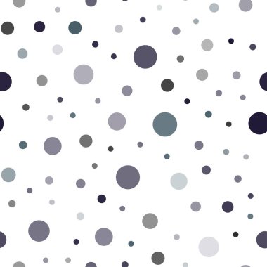 Koyu mavi vektör disklerle sorunsuz doku. Soyut illüstrasyon renkli baloncuklar doğa tarzı ile. Tekstil, kumaş, duvar kağıtları için tasarım.