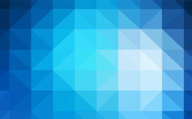 Hafif mavi vektör poligonal model. Noktalı resim stili üçgenler ile yaratıcı çizimde. Web siteniz için köşeli tasarım.