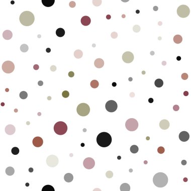 Koyu pembe, sarı daire şekilleriyle birlikte sorunsuz düzen vektör. Kabarcıkları ile soyut tarzda bulanık dekoratif tasarım. Duvar kağıdı, kumaş üreticileri için modaya uygun bir tasarım.