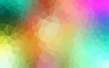 Işık çok renkli vektör degrade üçgenler desen. Gradyan ile Origami tarzında yaratıcı geometrik şekil. Tasarımınız için üçgen desen.