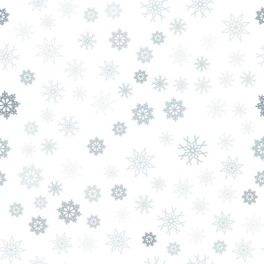 Koyu mavi parlak kar taneleri ile sorunsuz düzen vektör. Kristalleri ile glitter soyut Illustration buz. Kartvizit, Web siteleri için şablon.