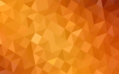 Işık turuncu vektör Çokgen arka plan. Gradyan ile Origami tarzında yaratıcı geometrik şekil. Tamamen yeni bir tasarım sizin broşürü.