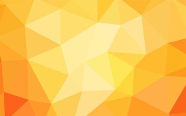 Işık sarı vektör soyut mozaik desen. Geometrik şekil gradyan ile Origami tarzında. Desen için bir marka kitabın zemin.