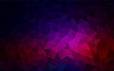 Koyu pembe, kırmızı düşük poli doku vektör. Gradyan ile Origami tarzında yaratıcı geometrik şekil. Web siteniz için yeni bir doku.