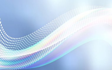 Kabarcıklar, satırları ile ışık mavi vektör arka plan. Glitter soyut resim bağlantı üçgen yapısı ile. Tasarım, iş reklam için.