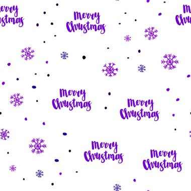 Koyu mor parlak kar taneleri ile sorunsuz düzen vektör. Degrade arka plan üzerinde renkli kar taneleri. Desen tasarım kumaş, duvar kağıtları.