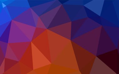 Açık mavi, kırmızı vektör degrade üçgenler doku. Üçgenler ile renkli resimde parlayan. İşiniz için en iyi üçgen tasarım.