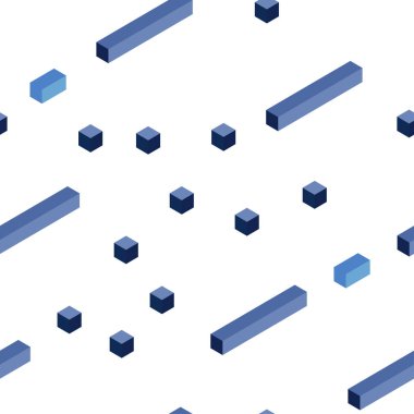 Rhombus ışık mavi vektör kesintisiz, izometrik şablonu. Glitter soyut resim dikdörtgen şekiller ile. Kartvizit, Web siteleri için şablon.