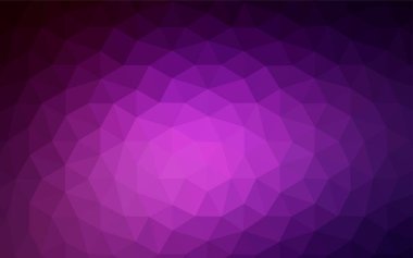Koyu pembe vektör Çokgen arka plan. Üçgen geometrik örnek gradyan ile. Marka kitap için yeni şablon.