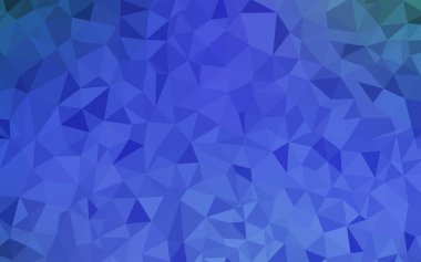 Üçgen düzen parlayan ışık mavi vektör. Poligonal illüstrasyon parlayan, hangi üçgen oluşur. Tasarımınız için üçgen desen.