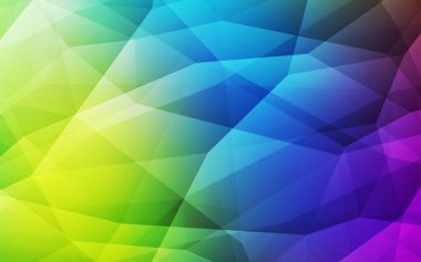 Çok renkli vektör üçgen mozaik doku ışık. Gradyan ile poligonal soyut resim. İş tasarımınız için yeni stil.