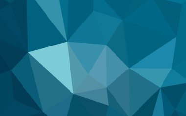 Hafif mavi vektör soyut mozaik arka plan. Renkli resimde gradyan ile poligonal tarzı. İşiniz için en iyi üçgen tasarım.