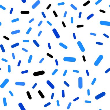 Düz çizgili ışık mavi vektör sorunsuz düzeni. Dekoratif illüstrasyon hatları ile soyut şablonunda parlayan. En iyi tasarım, reklam, poster, afiş için.