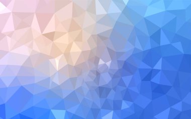 Pembe ışık, vektör üçgen kapak parlayan mavi. Noktalı resim stili üçgenler ile yaratıcı çizimde. Web siteniz için yeni bir doku.