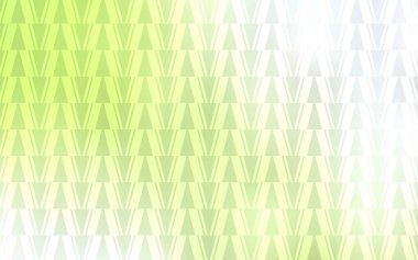Açık yeşil, sarı vektör arka plan ile üçgenler, hatları. Üçgen doğa tarzı ile güzel illüstrasyon. Desen Web siteleri için.