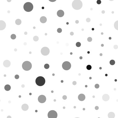 Kabarcıkları ile sorunsuz arka plan ışık gri vektör. Bulanık daireler doğa tarzı ile güzel renkli resimde. Desen için modaya uygun Kumaş, duvar kağıtları.