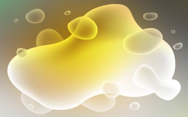 Sıvı şekillerle koyu sarı vektör arka plan. Degrade çizgiler ile renkli soyut resimde. İşiniz için en iyi bulanık tasarım.