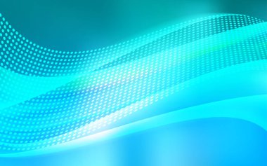 Diskler, satırları ile ışık mavi vektör doku. Küreler ve çizgiler ile modern soyut renkli resimde. Kartvizit, Web siteleri için şablon.