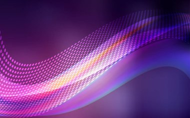 Koyu pembe vektör küreler, üçgenler desenle. Bağlantı noktaları ve çizgileri renkli arka plan üzerinde tasarım yapın. Reklamlar, el ilanları için desen.