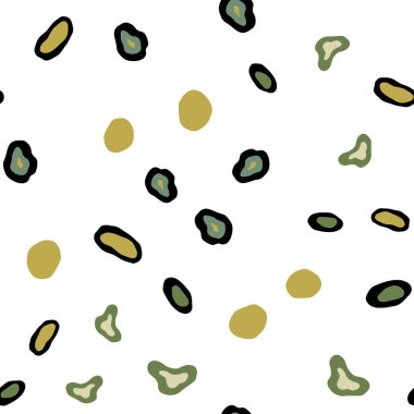 Açık yeşil, sarı vektör sorunsuz arka plan kabarcıkları ile. İllüstrasyon renkli soyut daireler parlayan ayarlanmış. Desen tasarım pencere panjur, perdeler.