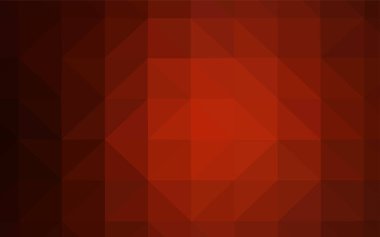 Koyu kırmızı vektör çokgen arkaplan. Yarım ton şeklinde, üçgenli yaratıcı illüstrasyon. İşiniz için yepyeni bir tasarım..