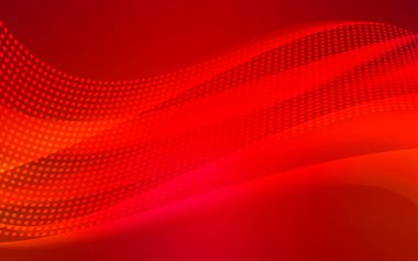 Işık kırmızı vektör küreler, üçgenler desenle. Renkli resimde daire ve çizgili fütüristik tarzı. Tekstil, kumaş, duvar kağıtları için tasarım.