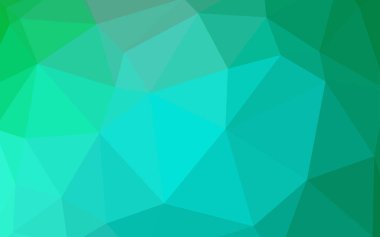 Açık yeşil vektör soyut mozaik desen. Zarif üçgenleri olan soyut çizimler. İşiniz için yepyeni bir tasarım..