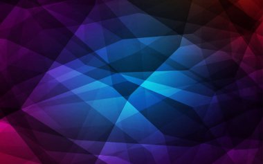 Koyu mavi vektör düşük poli kapak. Üçgen geometrik örnek gradyan ile. Tasarımınız için üçgen desen.