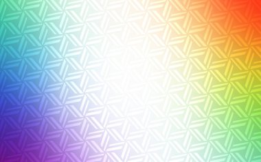 Çizgiler, üçgenler ile ışık çok renkli vektör düzeni. Üçgenler ile soyut degrade illüstrasyon. Desen Web siteleri için kullanılabilir.