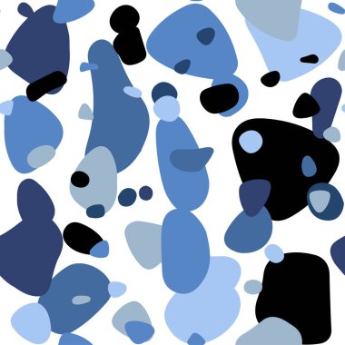 Hafif mavi vektör disklerle sorunsuz doku. İllüstrasyon renkli soyut daireler parlayan ayarlanmış. Tasarım için duvar kağıdı, kumaş üreticileri.