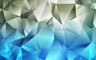 Koyu mavi vektör desen poligonal tarzı. İllüstrasyon renkli üçgenler dizi. Reklam için desen.