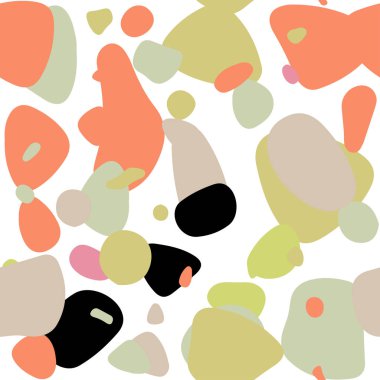 Açık yeşil, kırmızı vektör sorunsuz arka plan kabarcıkları ile. İllüstrasyon renkli soyut daireler parlayan ayarlanmış. Tekstil, kumaş, duvar kağıtları için tasarım.