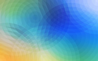 Açık mavi, sarı vektör arka plan ile bubbles. Modern Soyut illüstrasyon renkli su ile bırakır. Desen-ebilmek var olmak kullanılmış için fütüristik reklam, kitapçıklar.