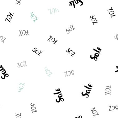 Işık çok renkli vektör sorunsuz kapak sembollerle 30, 40, %50 satış. Yüzde renkli dizi basit tarzda imzalar. Süper satış siyah Cuma için zemin.