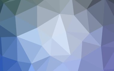 Hafif mavi vektör Çokgen arka plan. Üçgenler ile renkli soyut resimde. Tasarımınız için üçgen desen.