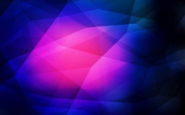 Koyu pembe, mavi degrade üçgenler şablon vektör. Üçgen geometrik örnek gradyan ile. Desen için bir marka kitabın zemin.